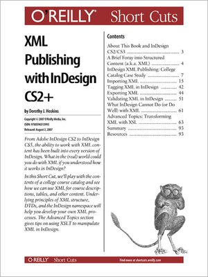 cover image of XML Publishing with InDesign CS2+